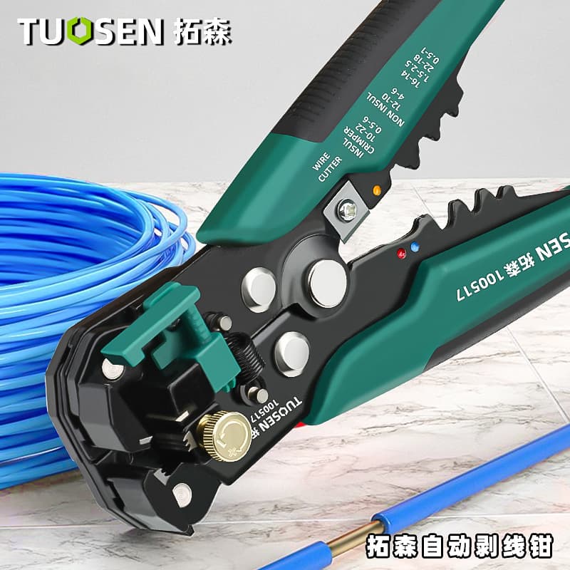 Cross-border Topson Multifunctional Wire Stripping Pliers Quick Wire Pulling Pliers Stripping Pliers Electrical Pliers Automatic Wire Stripping Pliers