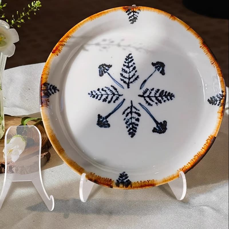Museum antique display plate tea cake holder handicrafts home accessories universal transparent acrylic ornament rack
