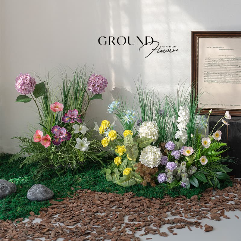 Large Reed Simulation Green Plant Hotel Commercial Atmosphere Decoration Artificial Flowers Wedding Flowers Fake Floral Arrangement