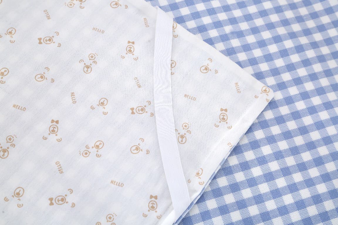 Tencel Ramie Cooling Mat Fabric 4-Ply Ramie Material Lyocell Baby Grid Cloth Wholesale