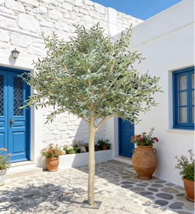 Artificial Olive Tree Simulation Olive Tree Large Indoor Green Plant Potted New Chinese Style Fake Tree Garden Landscape Decorative Tree