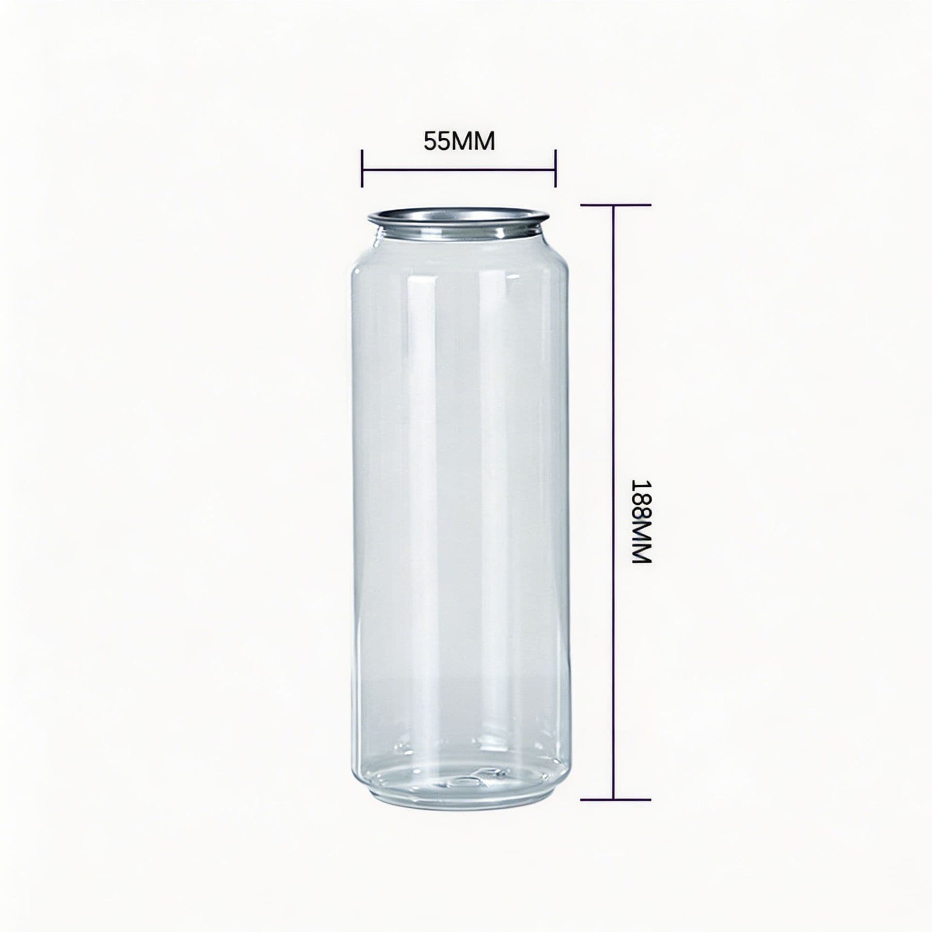 Factory Wholesale PET Easy-Open Lid Sealed Plastic Beverage Bottle for Milk Tea, Coffee, Sparkling Water and Drinks