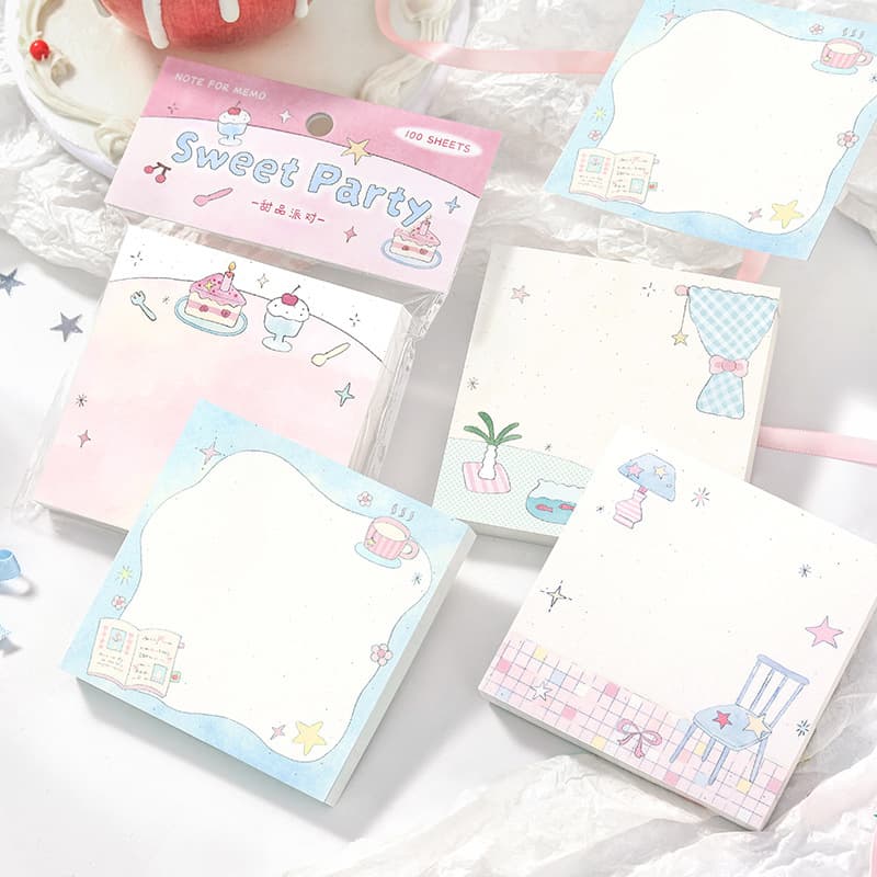 NOTE FOR 100 notes Star Sweet Dream House Series Korean style ins style handbook decorative note message book