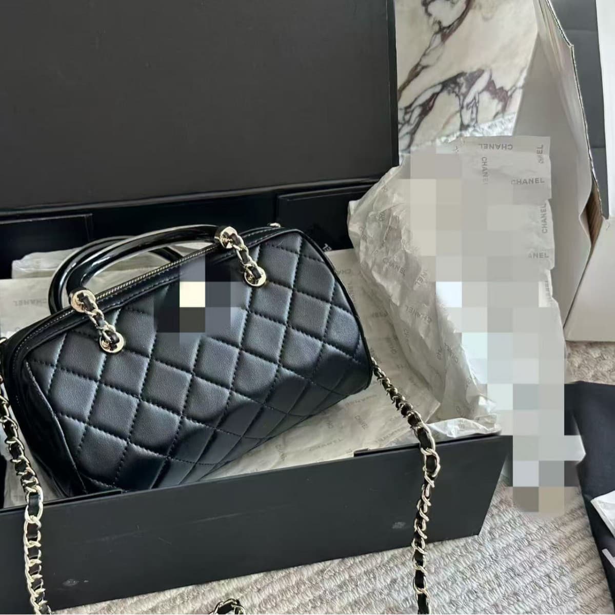 25C original leather luxury bag diamond shoulder crossbody bag Boston bowling bag pillow bag