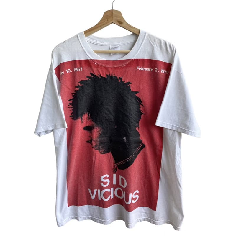 Sid Vicious Sex Pistols Punk Rock Vintage T-Shirt