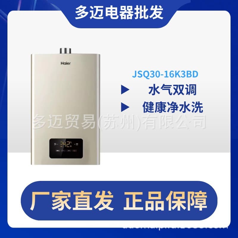 16L Gas Water Heater JSQ30-16K3BD, Household Forced Exhaust Type, Instant Heating, Constant Temperature, Inverter Energy-saving, Water and Gas Efficient