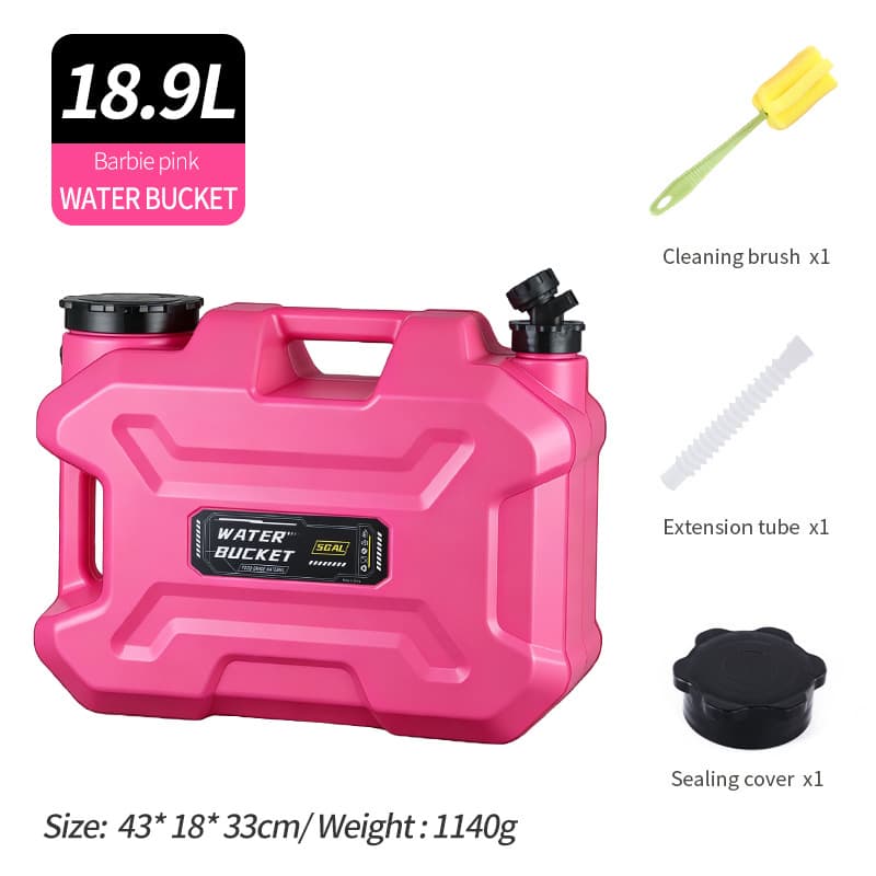 5 Gallon 18.9L Outdoor PE Food-Grade Water Bucket with Faucet Portable Water Container Car Camping Water Storage Bucket