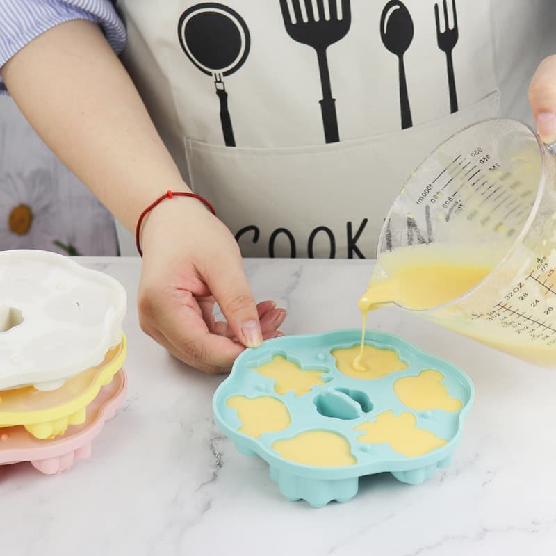 Silicone Pastry Mold Baking Tools DIY Baby Food Cartoon Cat Claw Bear Rice Cake Mold Pastry Mold