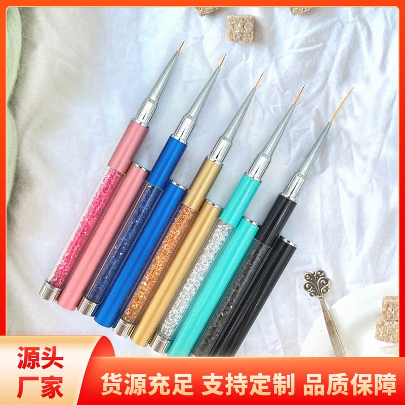 Cross-border Supply 5-Pack Nail Art Liner Brushes Drawing Brushes Painting Brushes Tool Set Five-Piece Marbling Tool