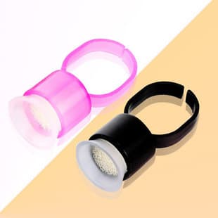 Tattoo Sponge Ring Cup Silicone Pigment Cup Needle-Friendly Finger Ring Finger Rest Eyebrow Tattoo Supplies Factory Direct Wholesale Silicone Pad