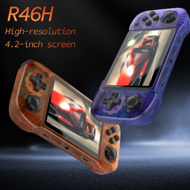 Cross-border Handheld Game Console r46h Dual Joystick HD Color Screen Portable 3000AH Battery Dual-Player Online Multiplayer Arcade