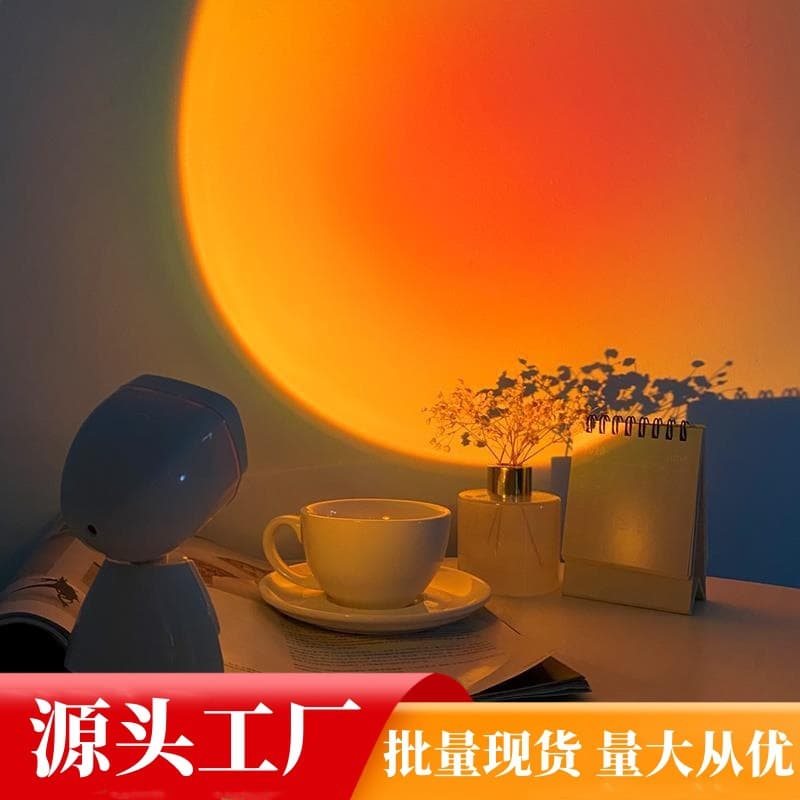 Dropshipping Mini Sunset Lamp, Sun Never Sets Projector Lamp, Ambient Light, Small Sunset Lamp, Robot Mini Astronaut