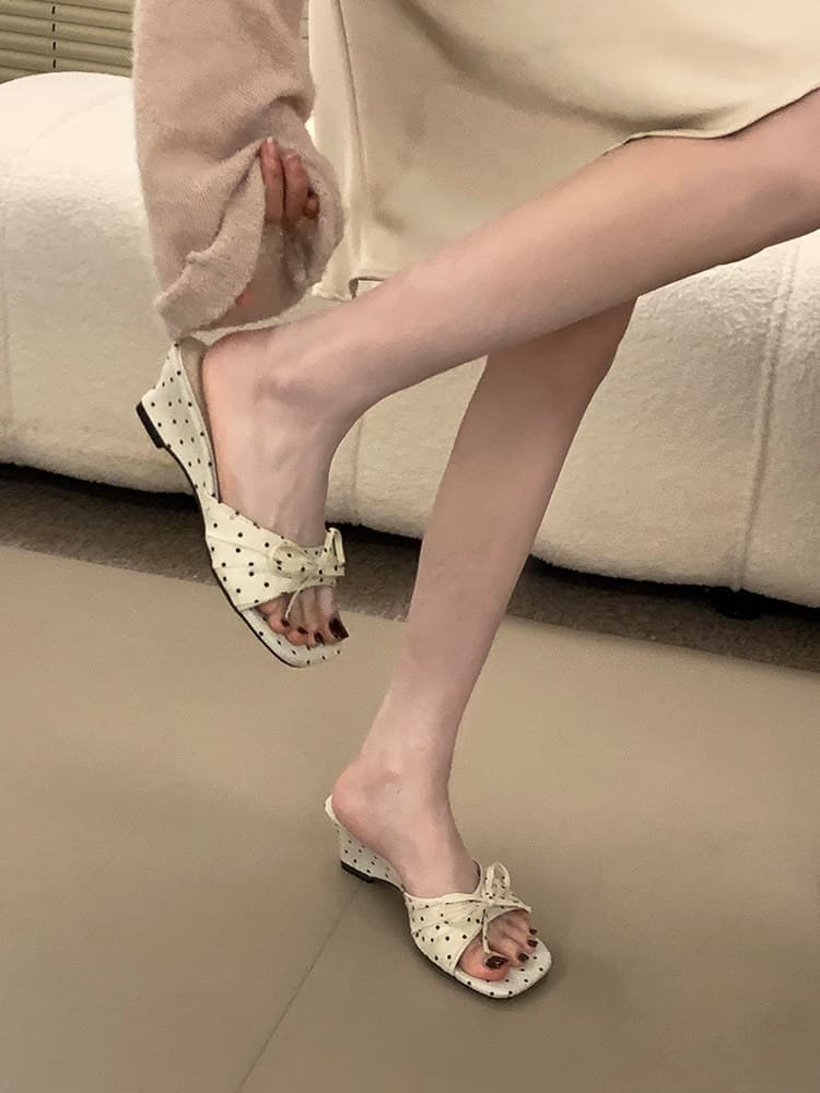 Summer Wear Gentle Pure Butterfly One-Strap Sandals for Women High Heel Casual Fairy Style