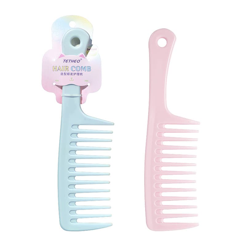 Tixiang Wide-Tooth Comb Large Size Home Thick Hair Care Comb Anti-Static Large Tooth Comb Curly Hair Styling Comb Big Blade Comb
