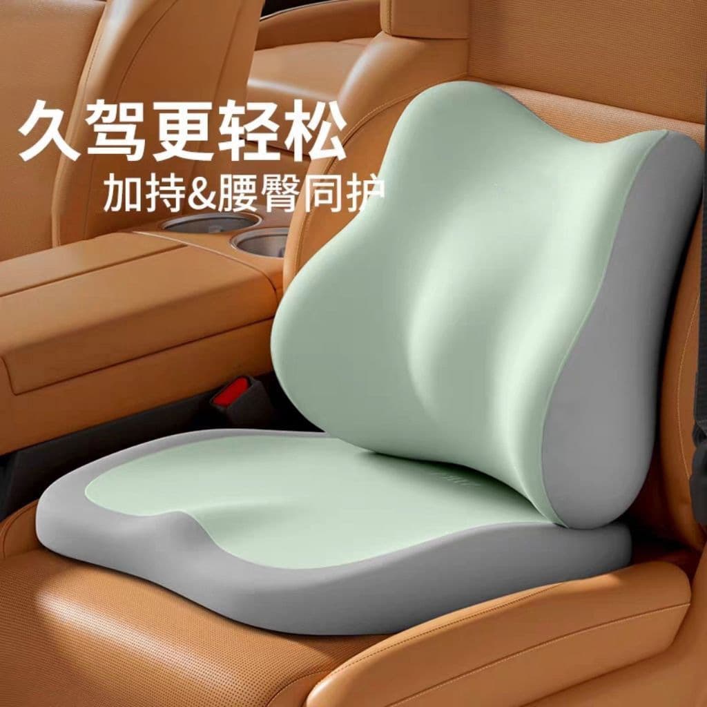 Memory Foam Lumbar Support Cushion for Office Chair, Ergonomic Back Pillow for Prolonged Sitting, Hip and Waist Cushion with Support