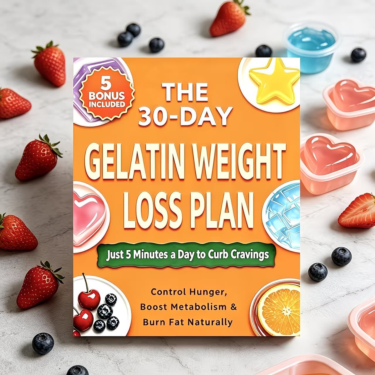 Cross-Border Bestseller - 30-Day Gelatin Protein Weight Loss Plan Gelatin Trick for Weight Loss