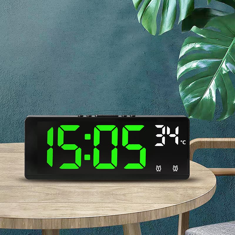 Creative Multifunctional Large Screen Digital Clock Simple Design Student Alarm Clocks Various Styles Mirror 6631 Direct Sale
