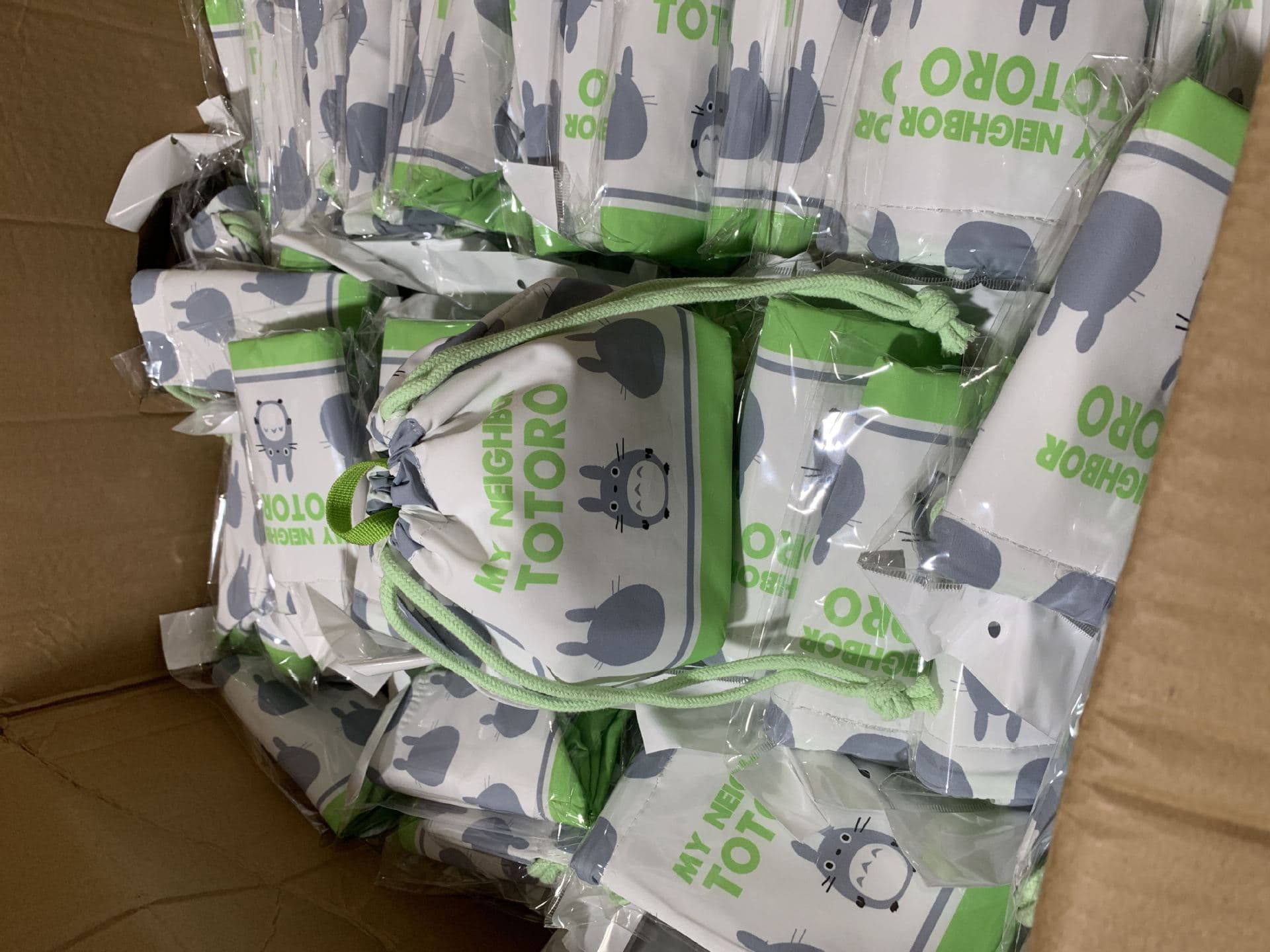 Exported to Japan Genuine Cartoon Aluminum Foil Inner Lining Insulated Lunch Bag, Thermal Bag, Drawstring Insulated Bag