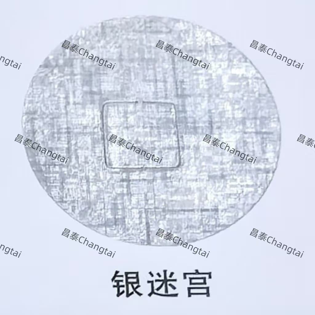 Changtai hot stamping paper electrochemical aluminum silver maze colorful square bronze maze gun black maze