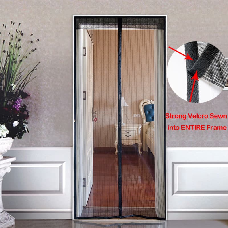 Amazon eBay Cross-Border Supply Magnetic Mosquito-Proof Soft Screen Door Bug Mesh Screen Door Curtain