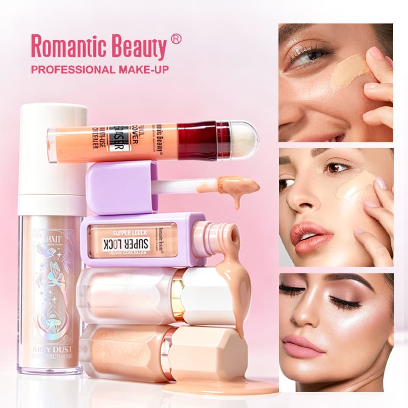 Cross-border Natural Liquid Contour Long-lasting Concealer Brightening Easy-to-apply Shadow Highlighter Stick with Fine Shimmer Cosmetics