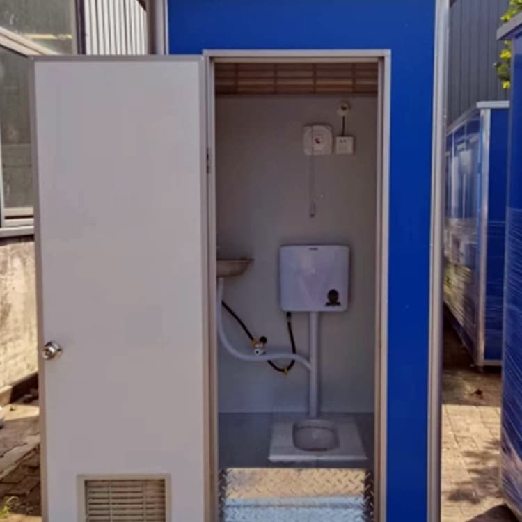 Outdoor Mobile Toilet Construction Site Temporary Portable Bathroom Household Rural Renovation Dry Toilet Outdoor Integrated Shower Room