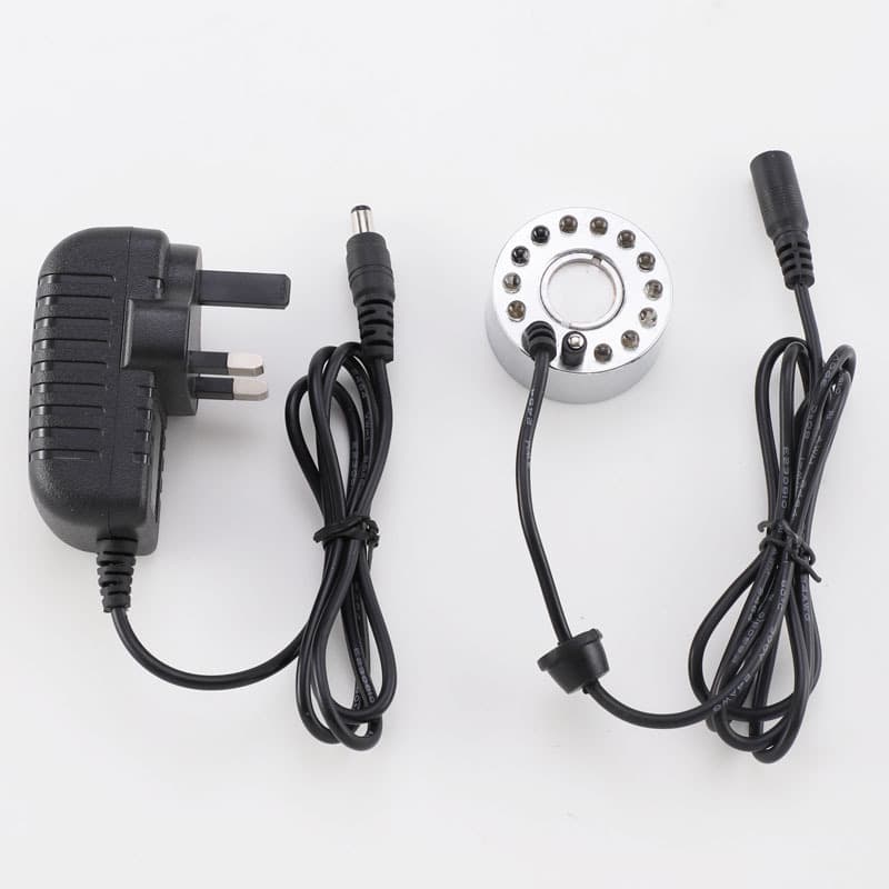 Free Shipping Cross-Border Plastic Humidifier Ultrasonic 12-Light Fake Mountain Fountain Flowing Water Atomizer for Domestic, UK, and Australian Standards