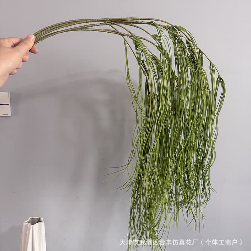 Hanging Thousand Strands Artificial Flowers Wedding Hall Decoration Props Greenery Hotel Floral Ceiling Decor