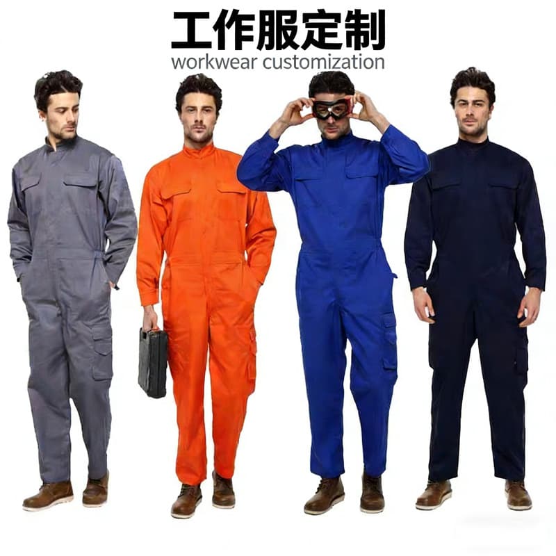 Cross-border Jumpsuit Customization, Spring/Autumn Wear-resistant Auto Repair Workwear