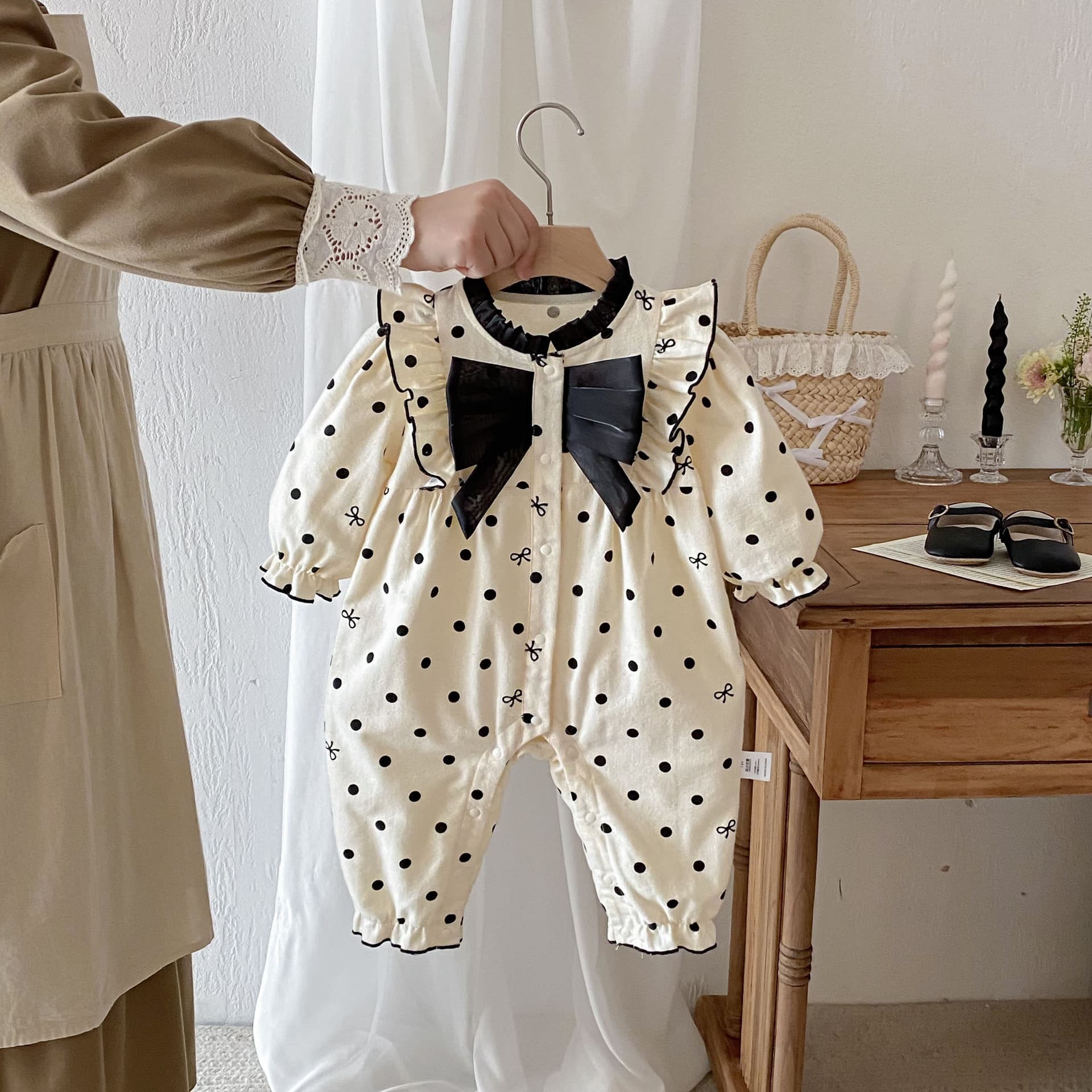 Ins Baby Clothes Korean Style Spring/Autumn Newborn Girls Romper Princess Full Moon 100 Days First Birthday Dress