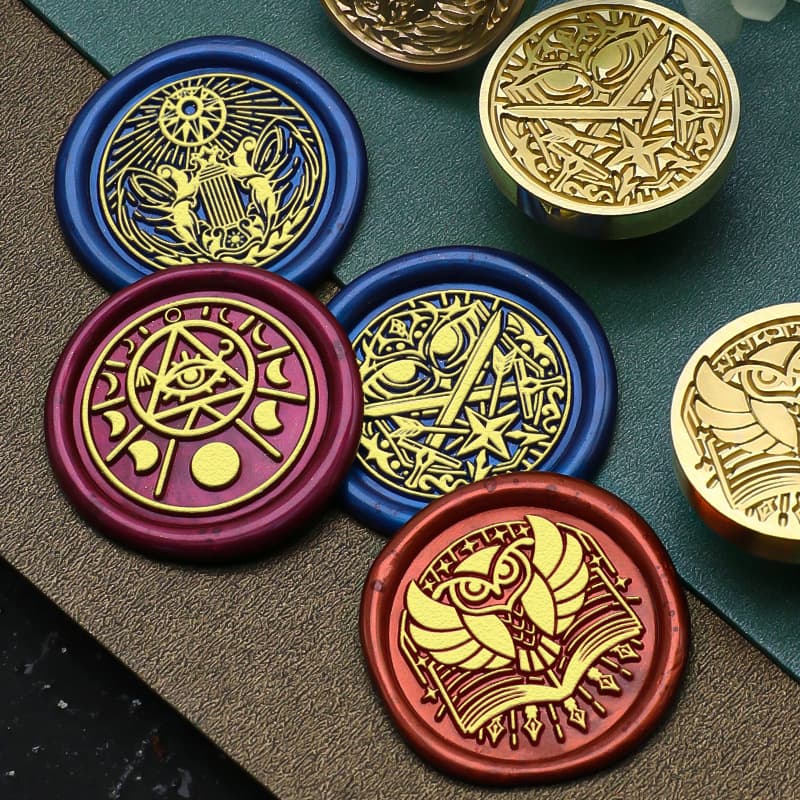 Western Mythology Series Wax Seal Stamp Head Brass Solid Brass Engraved DIY Wax Seal Head Wholesale