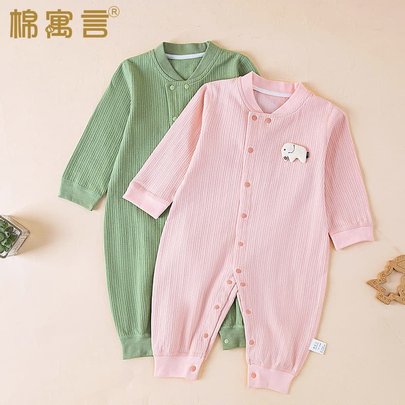 Baby Romper Spring Autumn Cotton Long Sleeve Unisex Bodysuit Crawling Suit Newborn Home Sleepwear Air Conditioning Wear