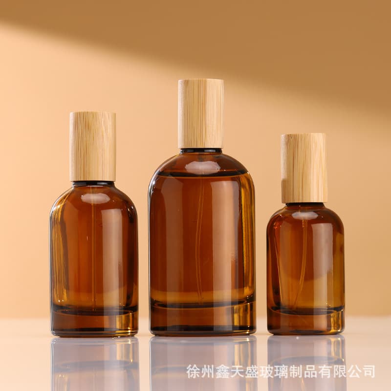 Perfume Dispensing Bottle Glass Perfume Bottle Push-Type 15 Bayonet Cylindrical Glass Bottle Transparent Spray Color Spray Bottle