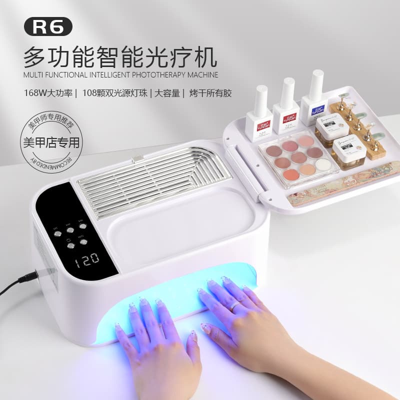 Nail lamp, high-power phototherapy machine, nail lamp, quick-drying, non-black hand baking, nail dryer, uv glue curing purple light