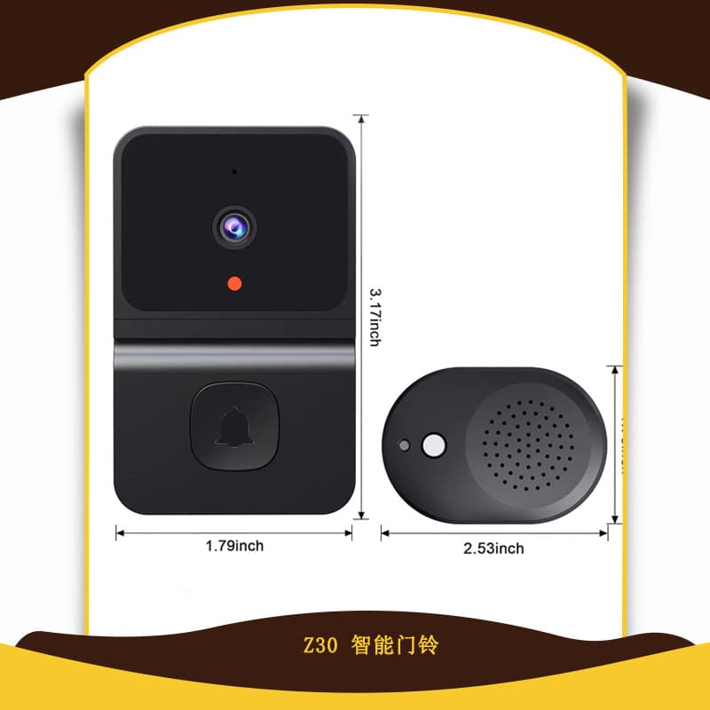 Factory Wholesale Smart Video Doorbell Z30 Wireless Remote Home Surveillance Video Intercom HD Night Vision Capture