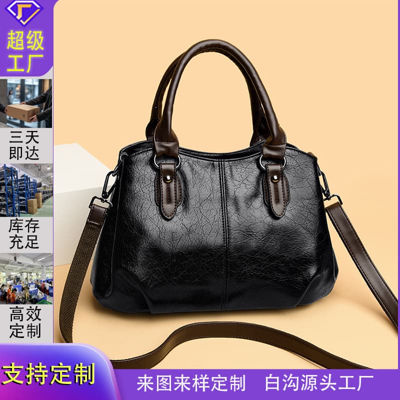 Cross-border Handbag Women Vintage Mom Shoulder Bag Designer Niche Crossbody Bag Premium Fashion Tote Bag