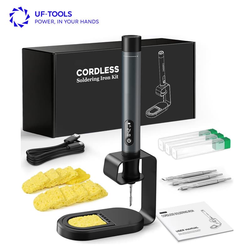 Cordless lithium-ion soldering iron soldering iron 7-second heating and automatic sleep C210 soldering iron tip electronic repair welding tool