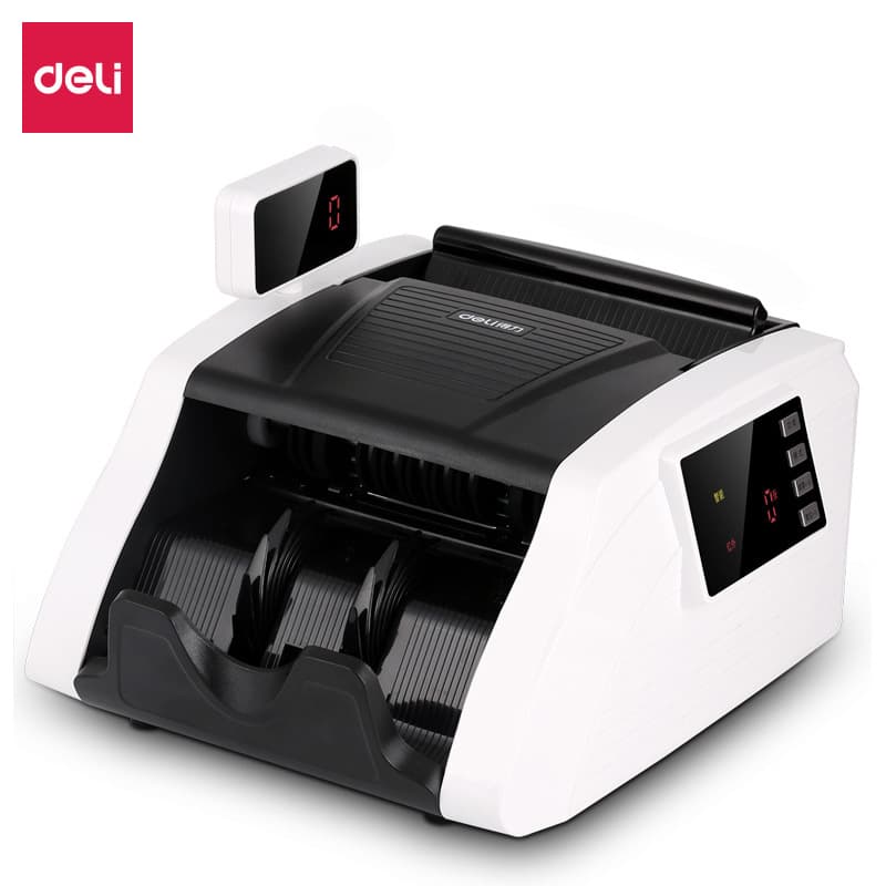 Deli 3925S banknote counting machine banknote detector intelligent mixed point C class banknote detector rotating screen supports the new version of RMB