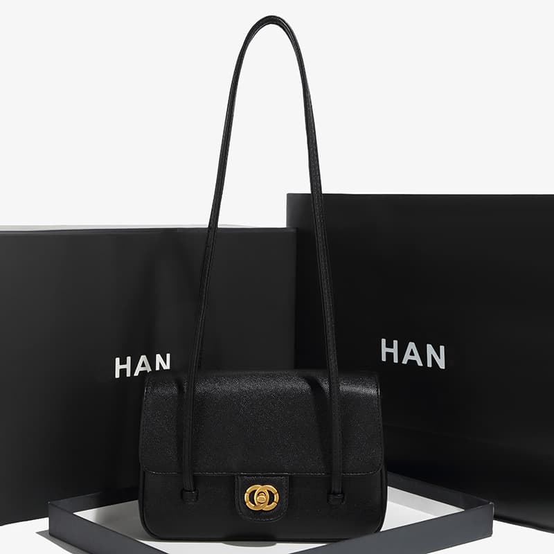 Chanel-Style 26P Vintage Square Fat Flap Bag with Double Shoulder Straps Underarm Bag Women's One-Shoulder Handbag Jennie Same Style Flap Bag
