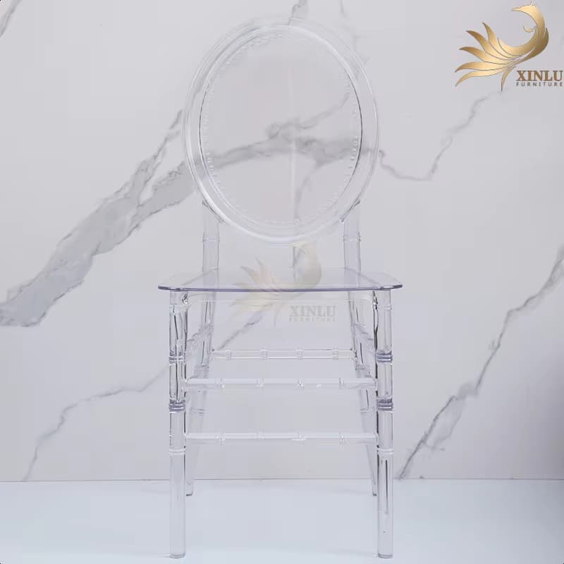 Modern Chiavari Chair for Outdoor Wedding Banquet Hotel Durable Clear Resin Dining Party Garden Bar