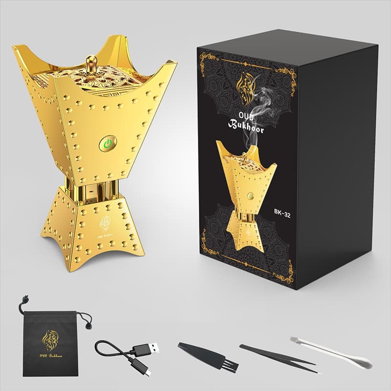 BK-32 new Middle Eastern version electronic aromatherapy machine OUD Bukhoor Bakhoor cross-border usb charging incense burner