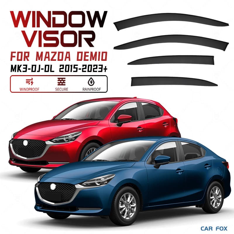 For MAZDA Demio Window Visor Rain Guard Sun Shade