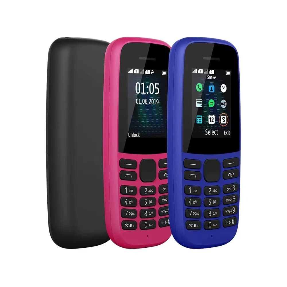 Basic Straight-Board Keypad Phone 106 Functional Low-End Seniors Phone Multi-SIM 2G GSM Mobile Phone Small Screen