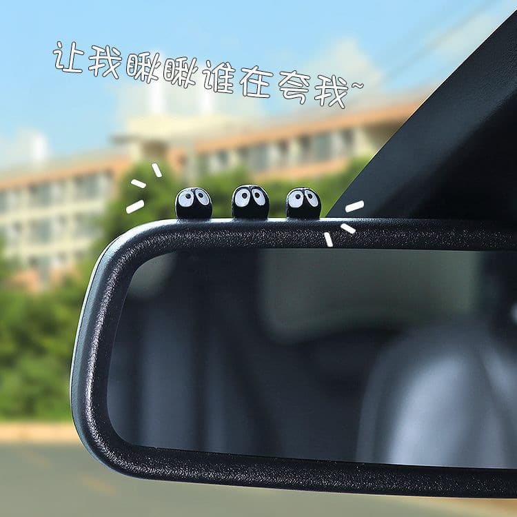 Car Ornament Cute Dashboard Decoration Rearview Mirror Window Side Electric Vehicle Accessories Complete Set