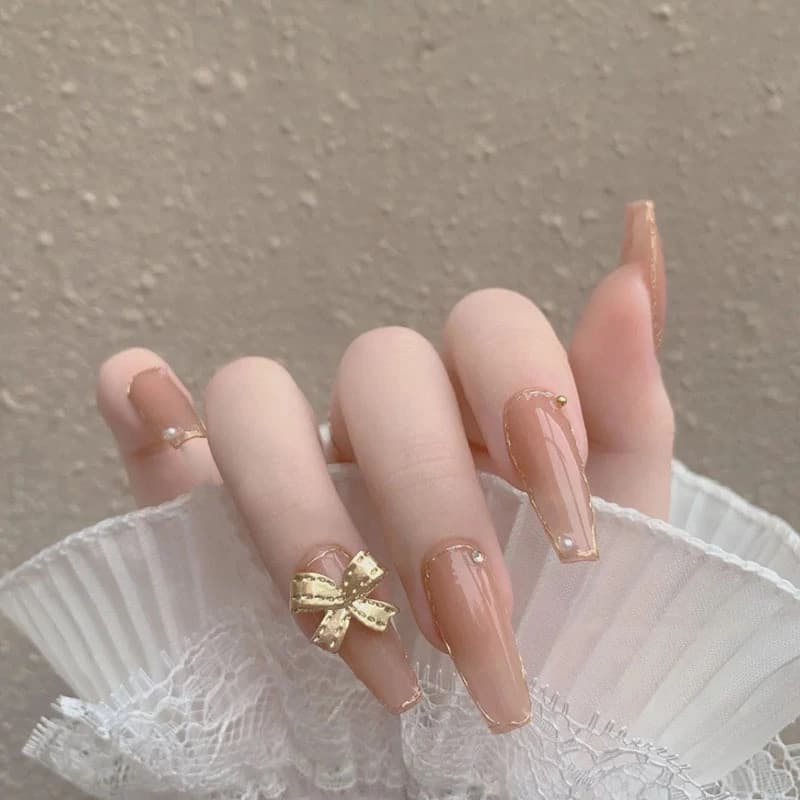 Nail wear nail wholesale hot nail patch white detachable Advanced butterfly fake nail patch