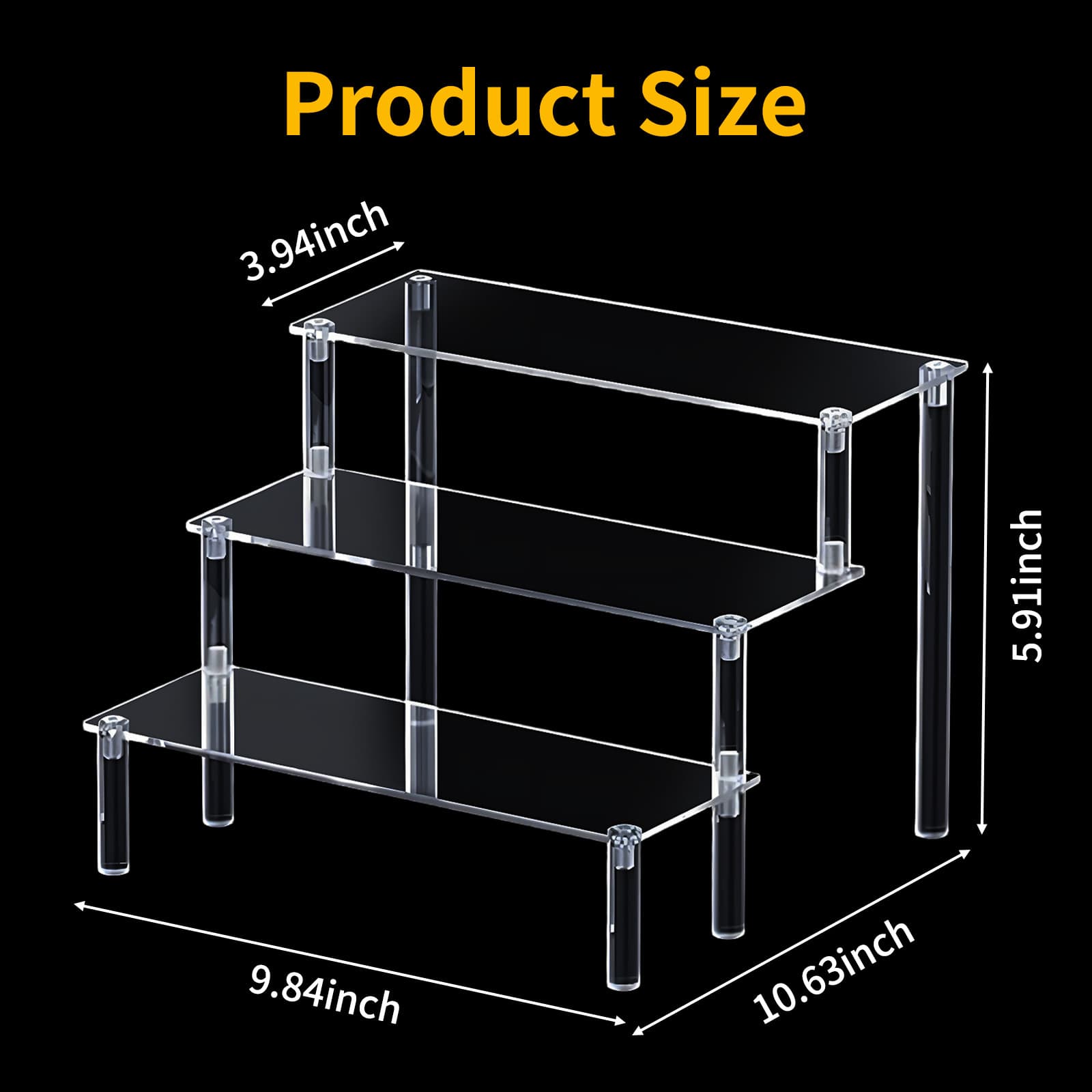 Cross-border Transparent Acrylic Figure Blind Box Storage Display Stand Multi-layer for Anime Car Models Perfume