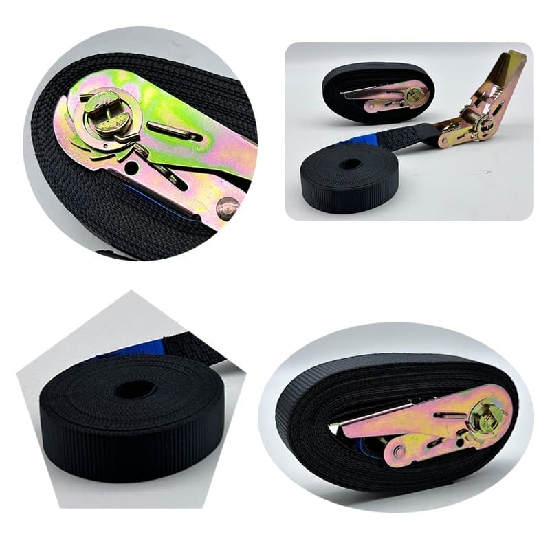 Factory Direct Export Ratchet Tie-Down Straps for Trucks, Cargo Securing Straps, Load Binders, Tensioning Winch Straps