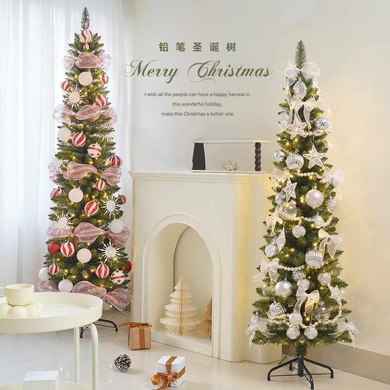 christmas tree new christmas tree luminous pencil tree package artificial simulation christmas tree cross-border