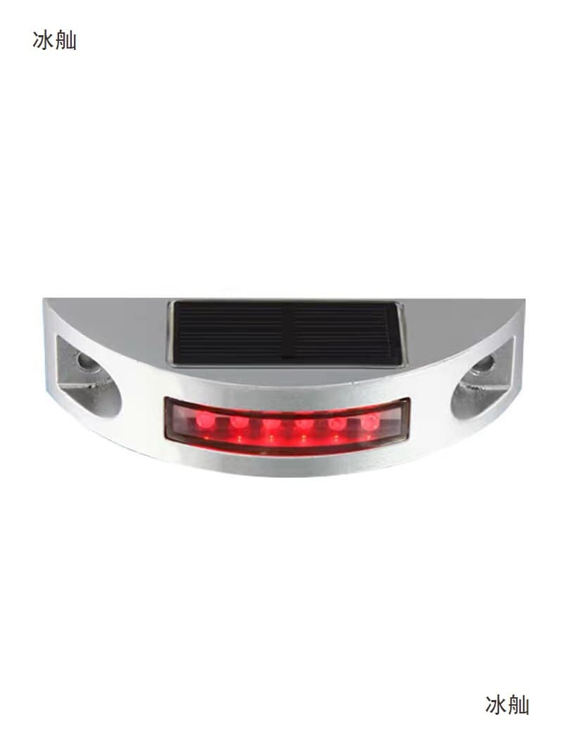 Solar Cast Aluminum Road Stud Raised Pavement Marker Road Warning Light Buried Light Solar Flashing Warning Light