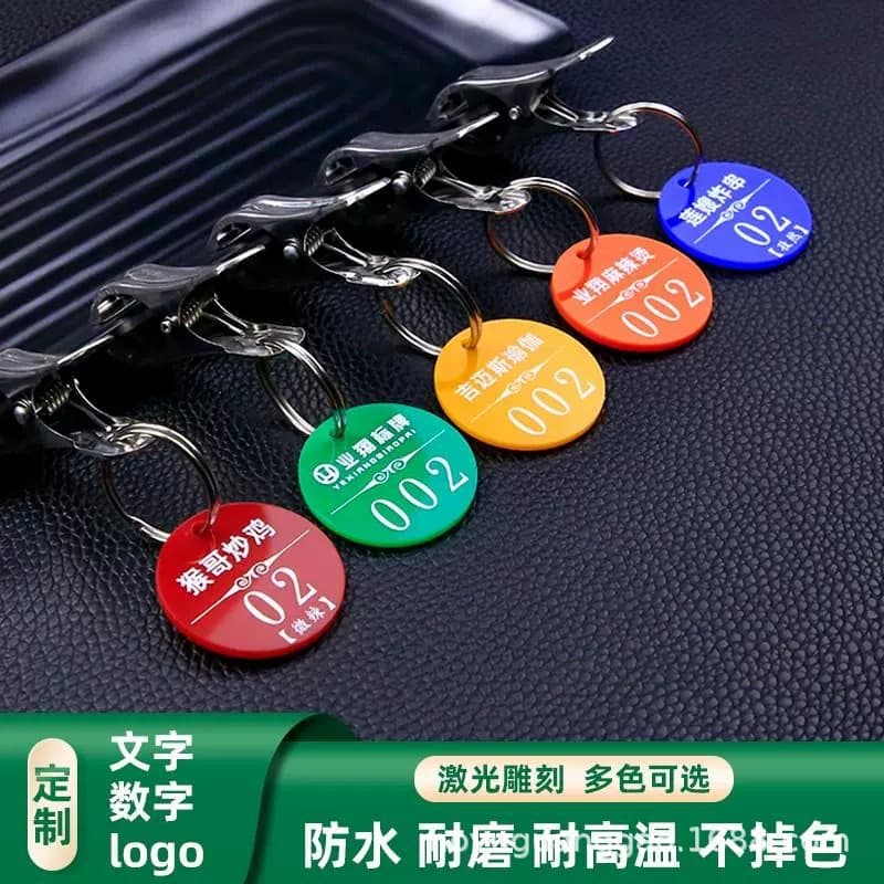 Number Plate Digital Queue Key Storage Malatang Bath Hand Plate Number Plate Digital Plate Acrylic Sign